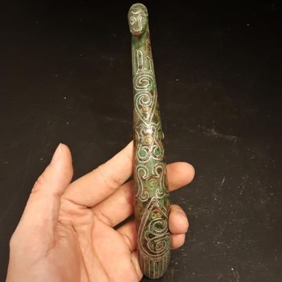 文化遺産オンライン 絡獣形帯鉤 - 中国古玩 文化 花入 青銅器 花生 帯