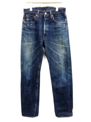 0 リーバイス ジーンズ 希少LEVI\u0027S LEVI\u0027S(リーバイス) デッドストック リーバイス Levi's デニムパンツ 505 XX ダブルエックス ヒゲ 赤耳 セルビッチ 32