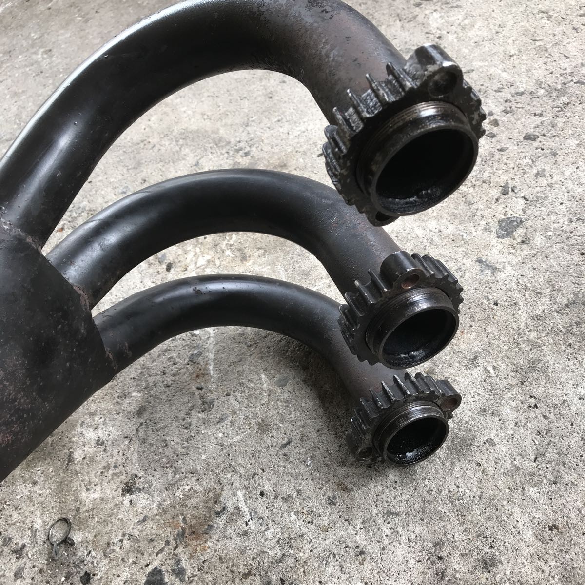 GT380 スガヤ イモ管 ロング ノーカット フランジ付き GT/GS/SS/KH/CB