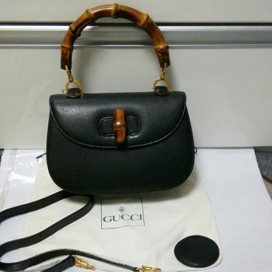 良品 グッチ バンブー 2way ショルダー バッグ GUCCI ハンド