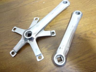 ☆DURA-ACE FC-7600 ピスト用クランク 165mm/PCD144 NJS ビンテージ