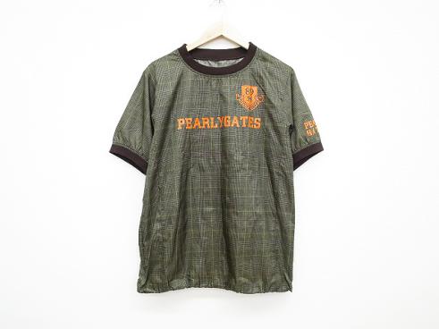 PEARLY GATES パーリーゲイツ グレンチェック スニードジャック ブルゾン 半袖 カーキ 5中古