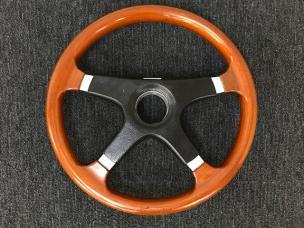 パーソナル PERSONAL ウッドステアリング 4本スポーク 直径 約35.5cm