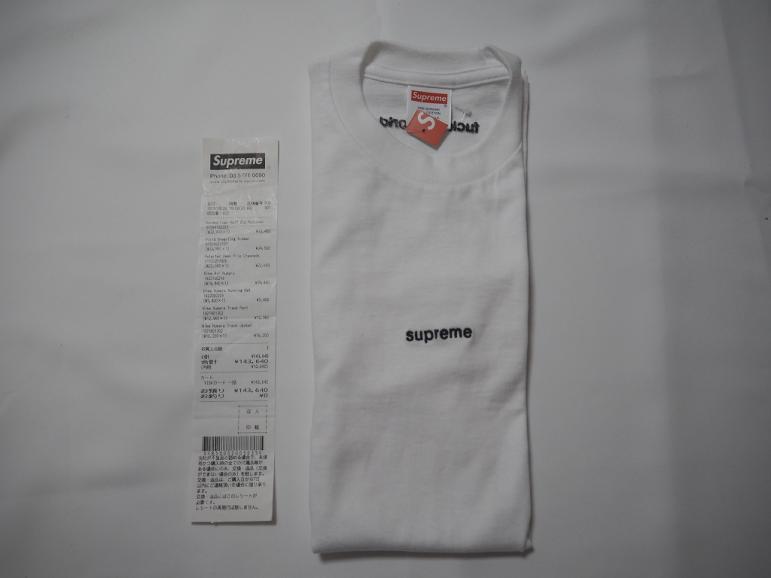 代官山購入 18ss Supreme FTW FUCK THE WORLD Tee White S シュプリーム tシャツ 新品未使用