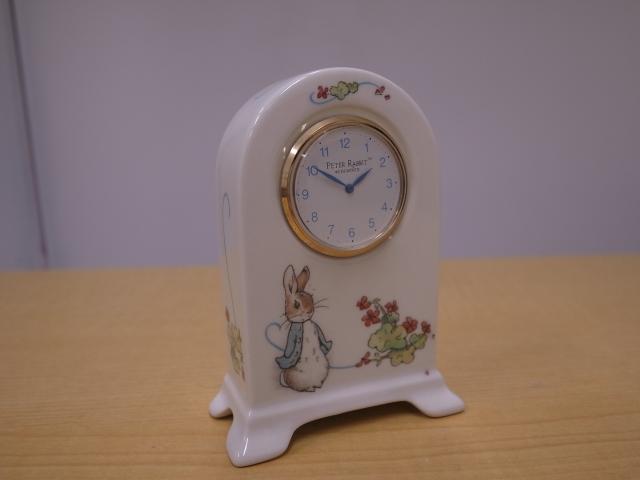 未使用☆ウェッジウッドWEDGWOODピーターラビットドームクロック置時計