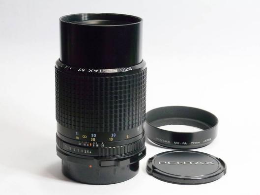 PENTAX smc PENTAX 67 200mm F4 コレクター放出品！希少純正フード付き！美品！大特価！