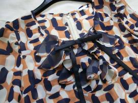 トゥービーシック TO BE CHIC シフォン生地おりぼん付き チュニック