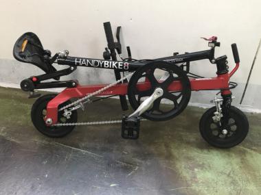 ブリヂストン 折りたたみ超コンパクト自転車 8インチ HANDYBIKE 赤 RED