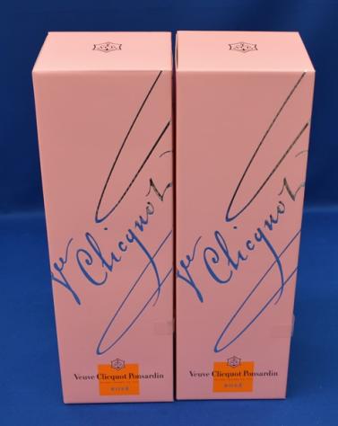 ヴーヴクリコ　ロゼ　750ｍｌ　2本セット　未開梱品　シャンパン　佐川急便100サイズにて発送いたします