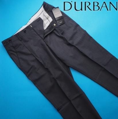 新品3万★D'URBAN ダーバン 2017モデル 日本製 ウール100% ジャガードドットスラックスW82★グレー