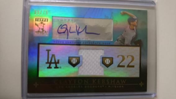 お買い得，新品 【MLB】 Clayton Kershaw 2010 Topps Tribute Jersey