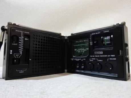 ◇◇SONY ICF-7800 ブラック ポータブルラジオ FM/SW/NW 折りたたみ式