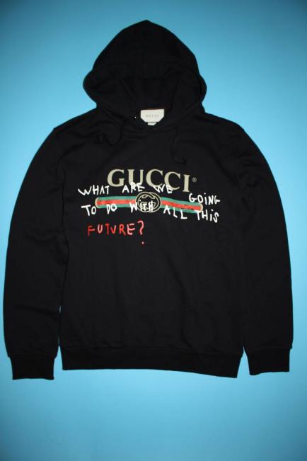 入手困難 試着程度 GUCCI グッチ パーカー 帽子付き 無地 部屋着 Mサイズ ブラック