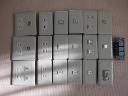住宅スイッチ・コンセントセット　WN5622K×1 / WN5054×1 / WN5051×12 / WN5052×2 WN1302×6 / WCS3063×1 / WCS4761K×1 / WT5051×3