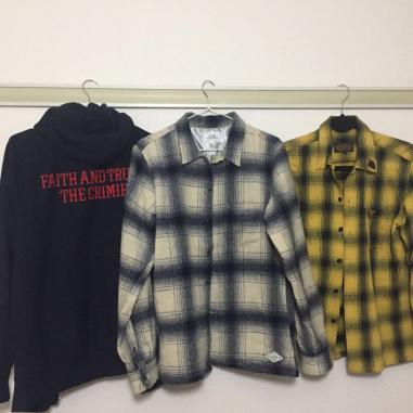 CRIMIE クライミー ウールチェックシャツ、パーカー Kustomstyle