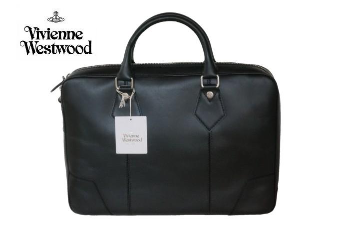 お得，爆買い ヴィヴィアンウエストウッド レザービジネスバッグ ブラック Vivienne Westwood ショルダーベルト付 58 000円 牛革 正規品VWB521-10(ブリーフケース、書類かばん)｜売買されたオークション情報、yahoo ブリーフケース、書類かばん