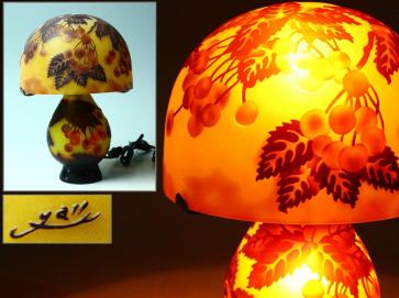Yahoo!オークション 「エミールガレ ランプ」工芸ガラス (ガラス) の 