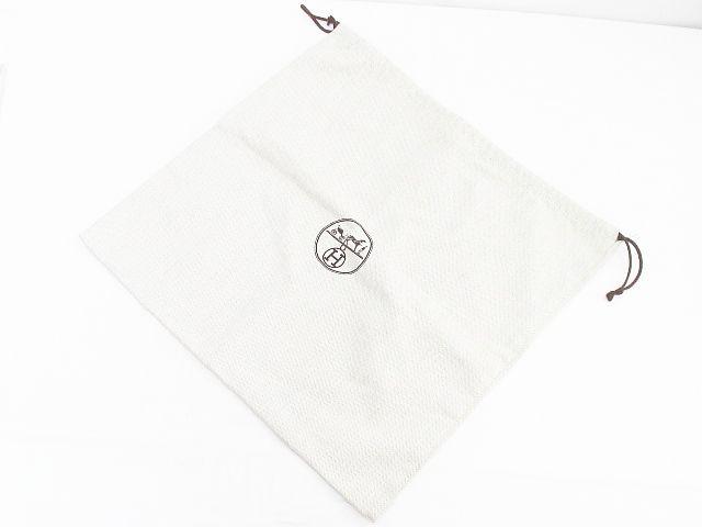エルメス HERMES 付属品 保存袋 巾着 45×42 ヘンリボーン ベージュ