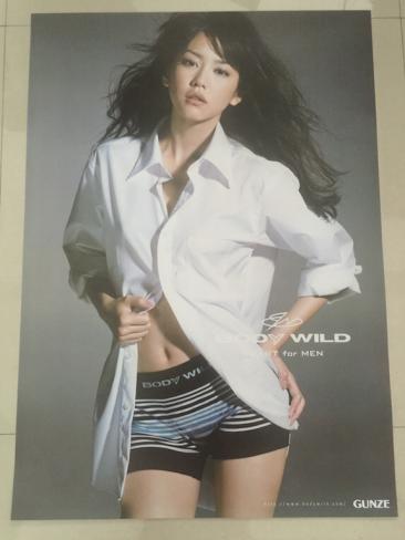 桐谷美玲 ポスター グンゼ BODY WILD B2 サイズ 【公式通販】