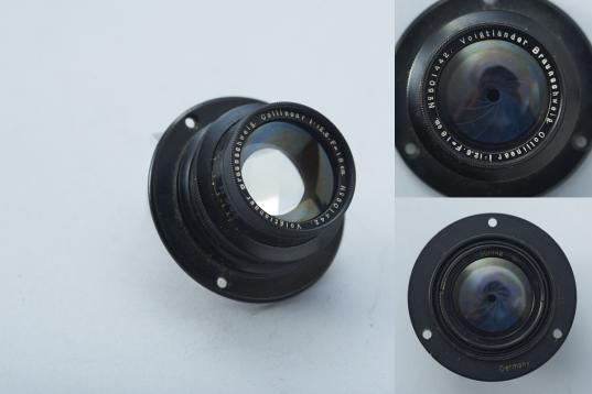 Objectif Grand Format Voigtlander Collinear II N°4 - 200mm F5.4 - Cuivre - 5x7 8x10