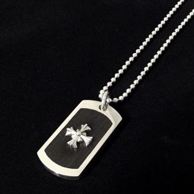 Personal Jesus パーソナルジーザス Wood Dog Tag w/Small Silver