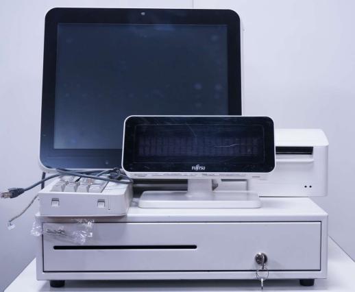 FUJITSU / 富士通 7000M POS端末 POSレジ ドロアー付き 鍵付き 一週間