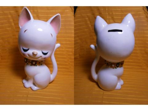希少 内藤ルネ 子猫の貯金箱 昭和レトロ RUNE 水森亜土 レトロ