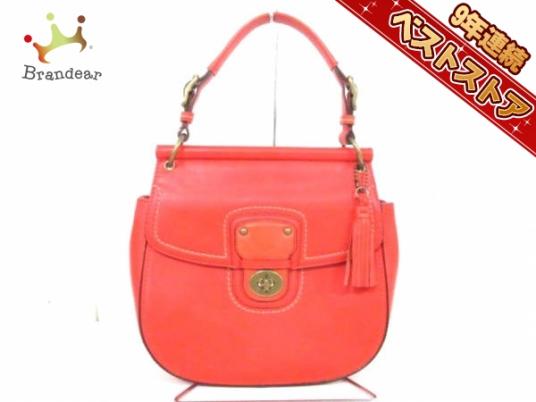 コーチ COACH バッグ ハンドバッグ レザー レッド 19132 レザー ニュー