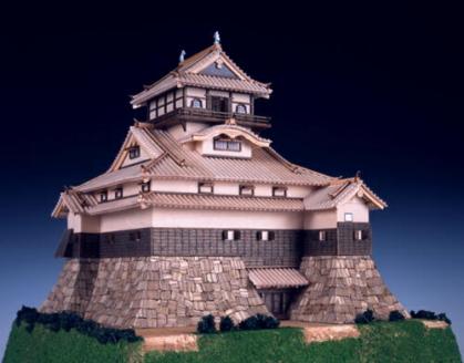 犬山城 城 模型 キット 木製 1 150 犬山城 ウッディジョーの木製キット r