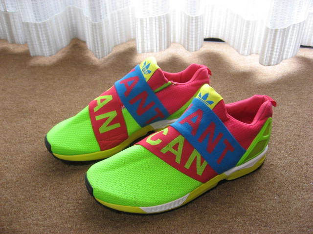新品 adidas アディダス ZX FLUX スニーカー 27.5cm 黄緑/赤系/青/黄色