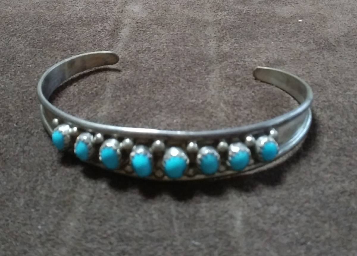 ターコイズ バングル インディアンジュエリー NAVAJO インディアン