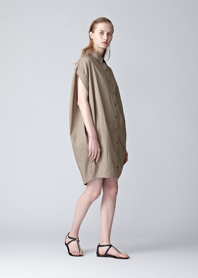 正規品，得価 MINITZ ミニッツ シャツワンピース ベージュ 2.2万(ワンピース)｜売買されたオークション情報、yahooの商品情報をアーカイブ公開 - オークファン ワンピース