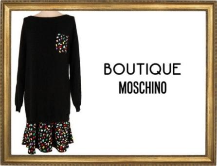 華麗★ＢＯＵＴＩＱＵＥ　ＭＯＳＣＨＩＮＯ★ニット・ワンピース４４ MOSCHINO (モスキーノ) ベア モスキーノ ニット（ワンピース｜レディース (MOSCHINO)レディース&frasl;ワンピース＆ドレスの通販