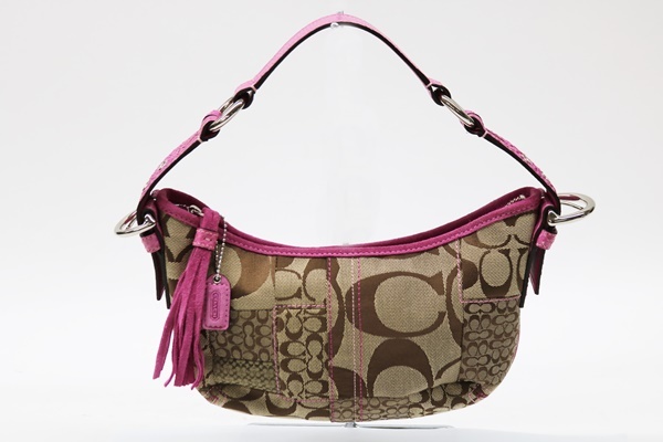 COACH コーチ シグネチャー パッチワーク スモールホーボー 3680 
