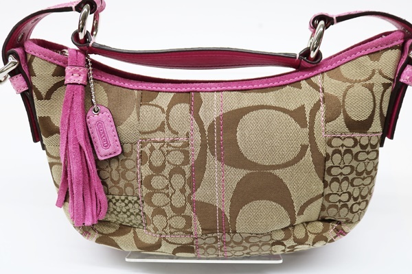 COACH コーチ シグネチャー パッチワーク スモールホーボー 3680 