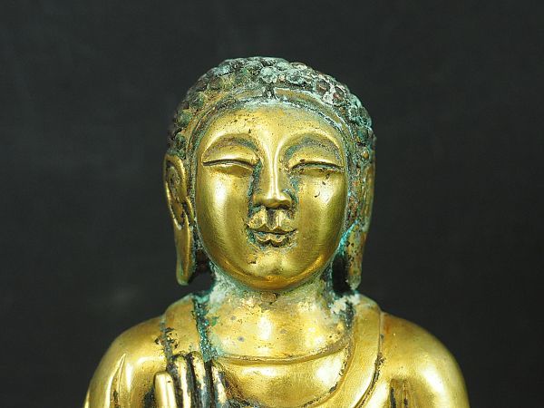 新羅仏 統一新羅時代 H35㎝ :: ichian 金銅菩薩立像 検 如来立像 伊丹