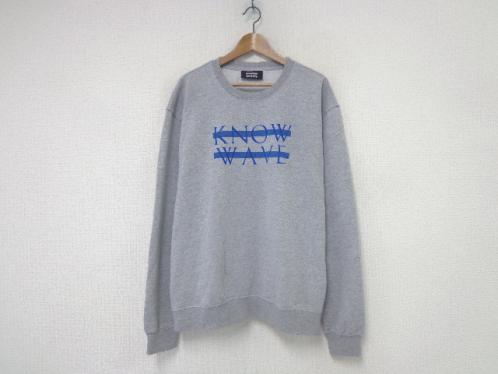 【品質保証，人気】 16AW KNOW WAVE ノーウェーブ CHEST LOGO CREWNECK SWEAT スウェット L 灰 グレー(パーカ)｜売買されたオークション情報、yahooの商品情報をアーカイブ公開 - オークファン 男性用