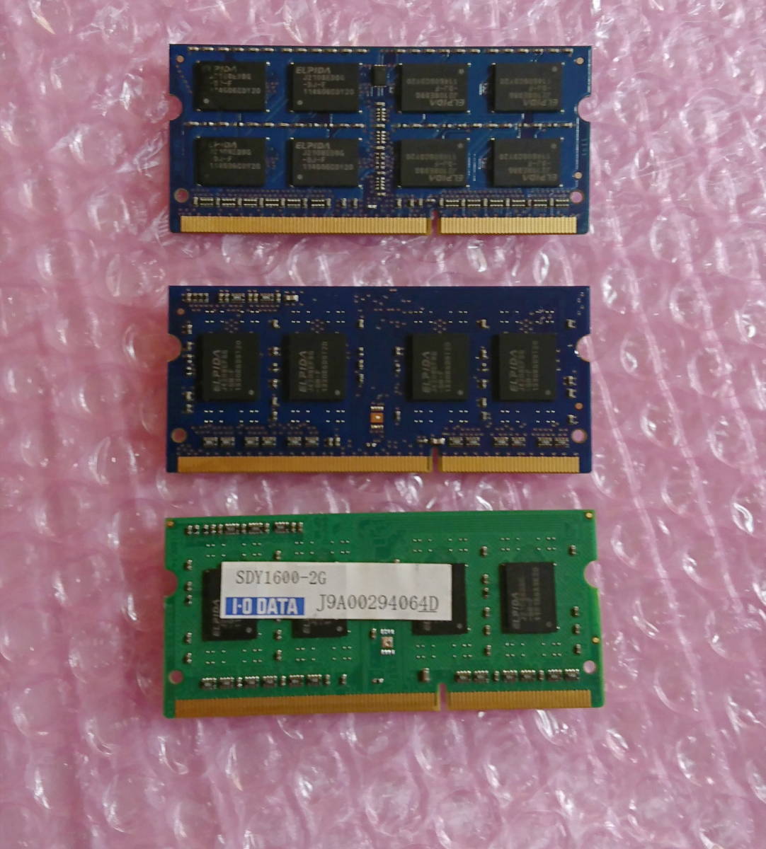 ノート用メモリ　　4GB2枚　2GB1枚