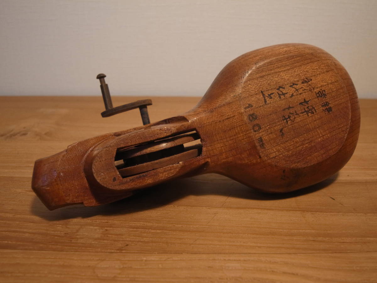 坪源 墨つぼ 墨壺 カメ坪 神代仕上 255mm 欅 宮大工 大工 神社仏閣