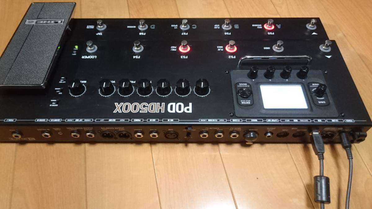 中古】LINE6 POD HD500X マルチエフェクター アンプシュミレーター 元
