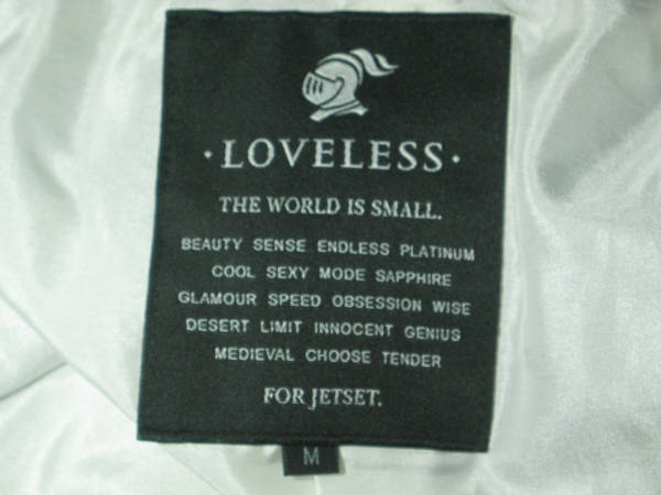 LOVELESS ラブレス LOVELESS ジャケット サイズM 白×ダークネイビー 