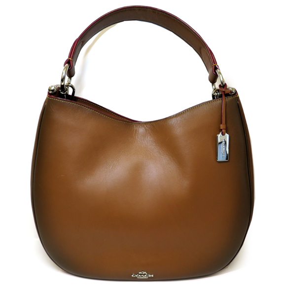 COACH コーチ ノマド ホーボーバーニッシュドグラブタンレザー2way 