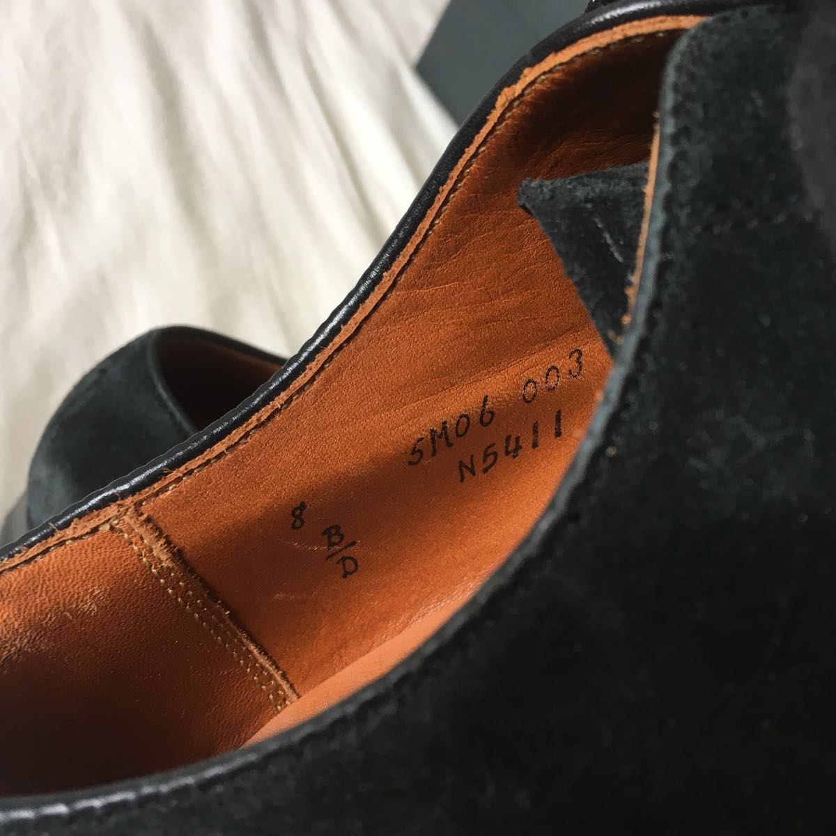 定価99360円！ALDEN オールデン N5411 ブラック スウェード US8D 26 