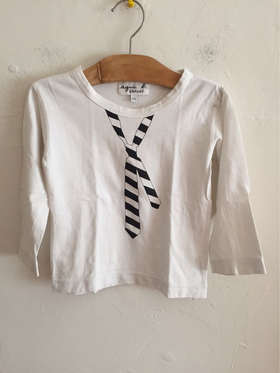 Agnes B Enfant アニエスベーアンファン 長袖tシャツ ネクタイ サイズ Xs アニエスベー 売買されたオークション情報 Yahooの商品情報をアーカイブ公開 オークファン Aucfan Com