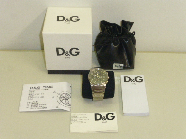 D&G 腕時計 3719770123　ドルチェ＆ガッバーナ　ドルガバ クロノグラフ　