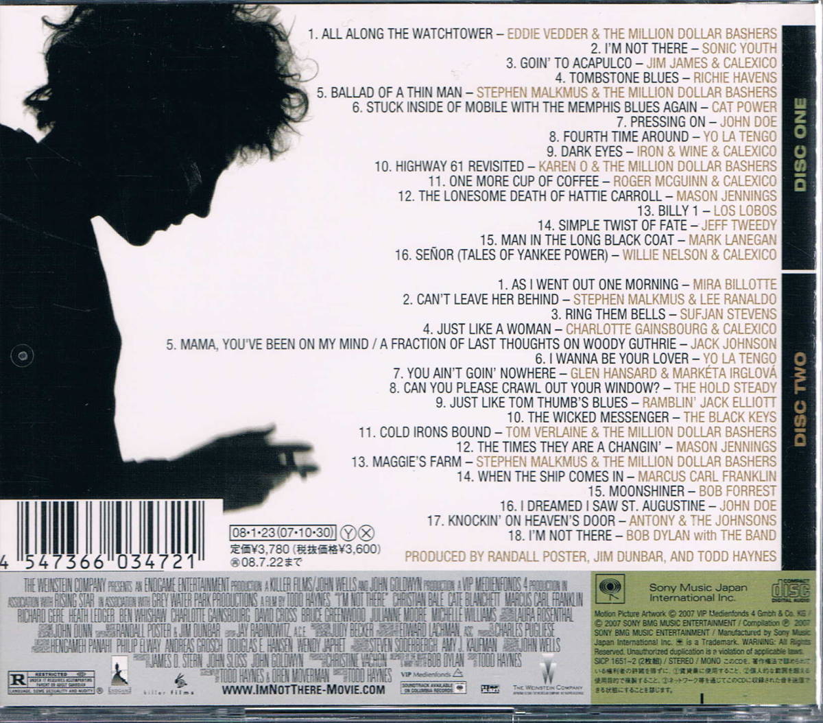 ボブ ディラン V A サントラ アイム ノット ゼア 2cd Bob Dylan 売買されたオークション情報 Yahooの商品情報をアーカイブ公開 オークファン Aucfan Com