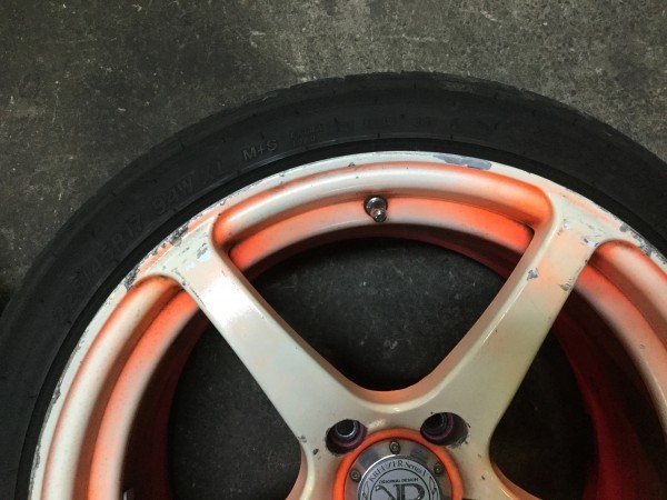 JZX100 チェイサー ツアラーV 後期 社外 アルミホイール タイヤ 17×9J+
