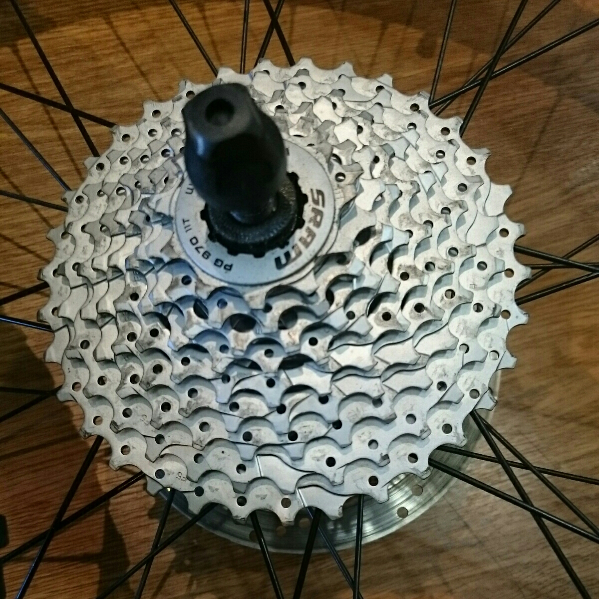 26インチ マウンテンバイク ホイール MAVIC X223 DISC SRAM PG970