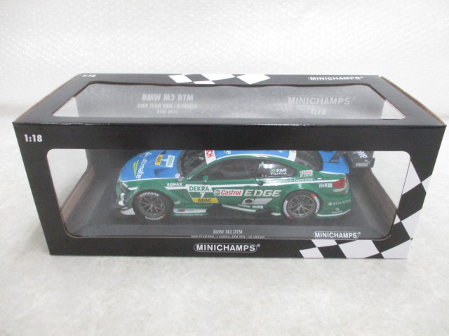 破損 ミニチャンプス 1/18 BMW M3 DTM/ミニカー 1円スタート