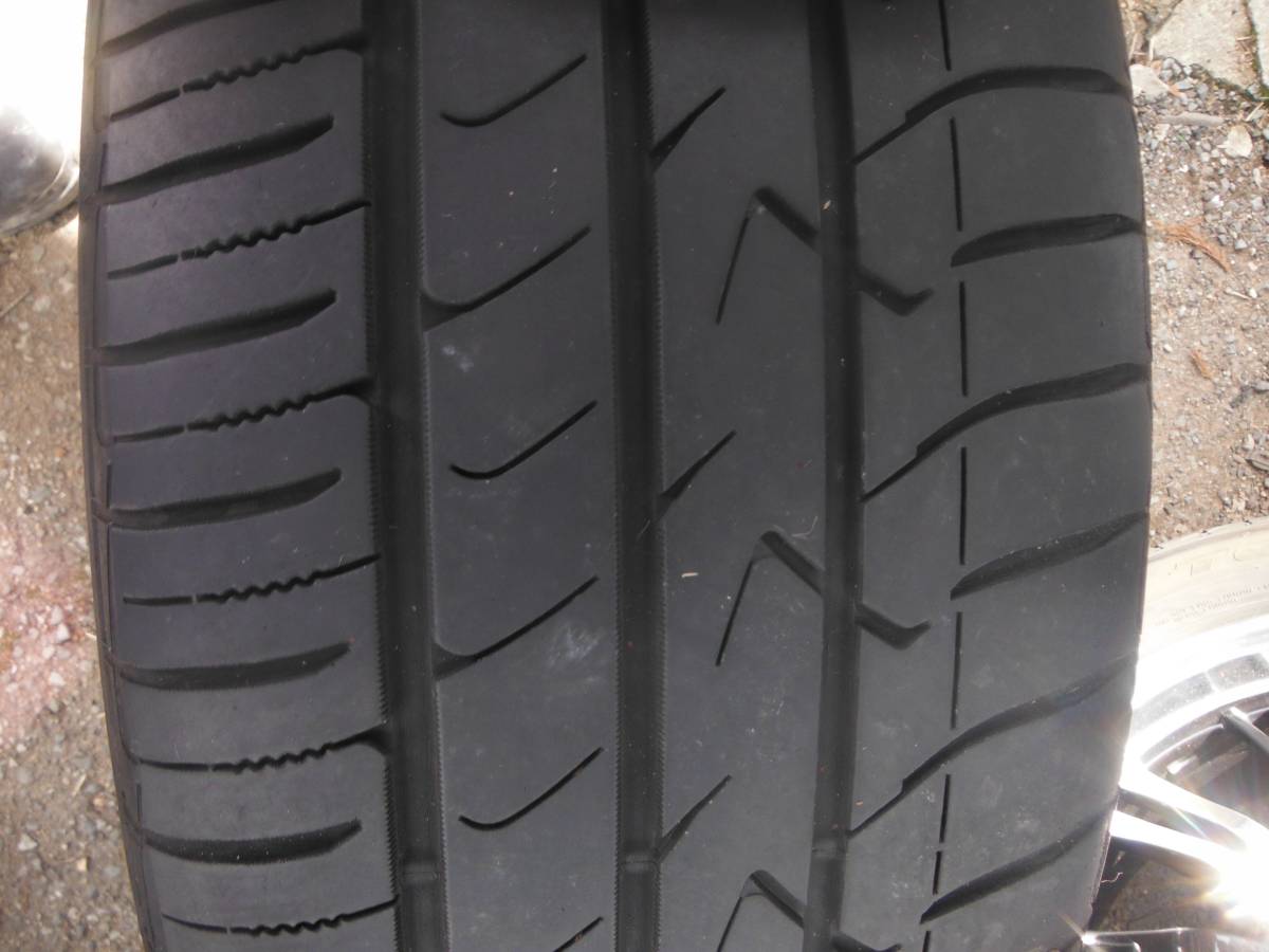 溝あり225/55R17夏タイヤトーヨーバリ山きれいアルミホイール深リム